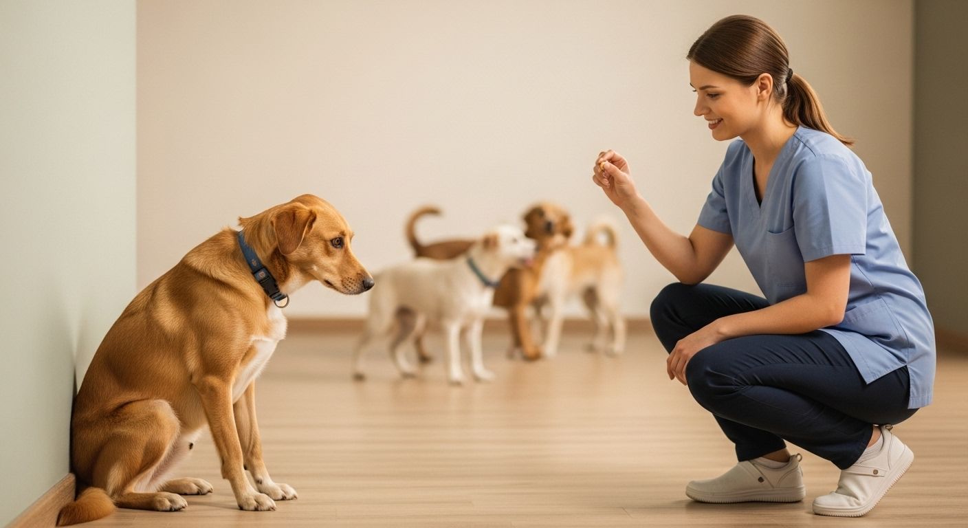 Cachorro Tímido na Creche